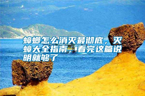 蟑螂怎么消滅最徹底，滅蟑大全指南，看完這篇說(shuō)明就夠了