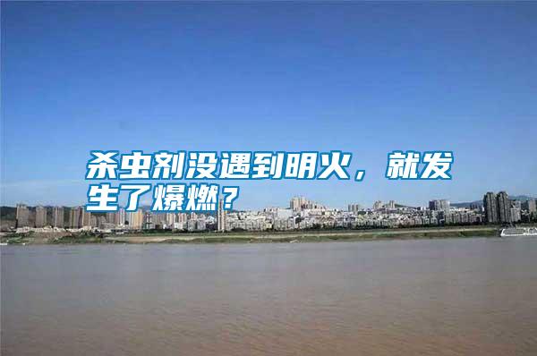 殺蟲劑沒遇到明火，就發(fā)生了爆燃？