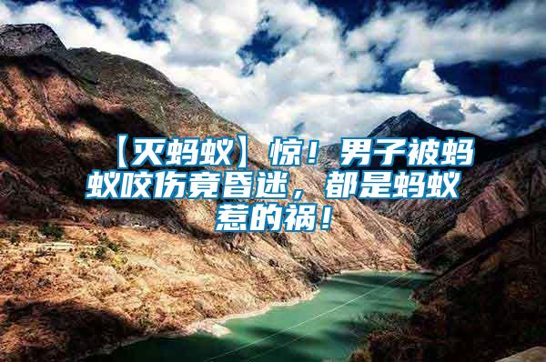 【滅螞蟻】驚！男子被螞蟻咬傷竟昏迷，都是螞蟻惹的禍！