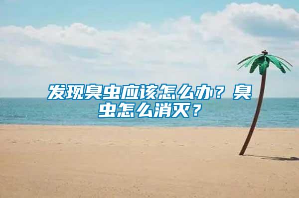 發(fā)現(xiàn)臭蟲應(yīng)該怎么辦？臭蟲怎么消滅？