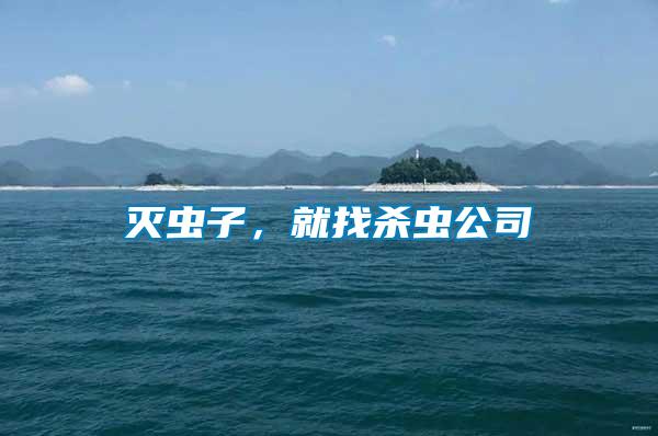 滅蟲(chóng)子，就找殺蟲(chóng)公司