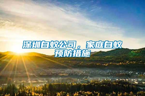 深圳白蟻公司，家庭白蟻預防措施
