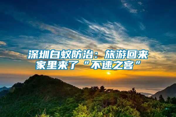 深圳白蟻防治：旅游回來(lái)家里來(lái)了“不速之客”