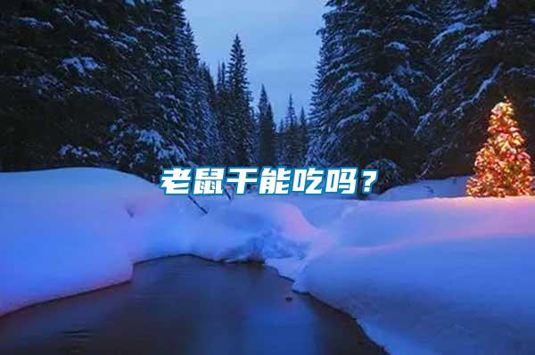 老鼠干能吃嗎？