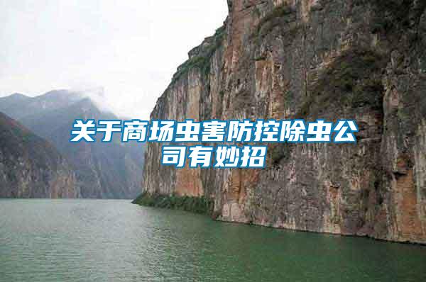 關(guān)于商場(chǎng)蟲害防控除蟲公司有妙招