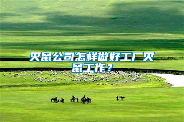 滅鼠公司怎樣做好工廠滅鼠工作？