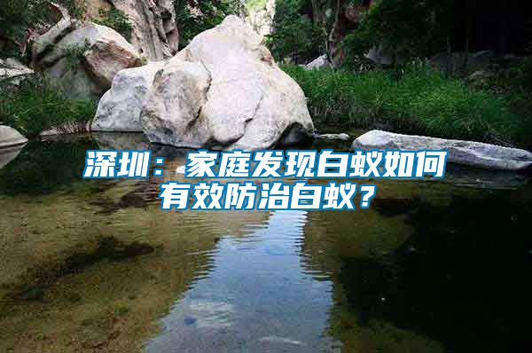 深圳：家庭發現白蟻如何有效防治白蟻？