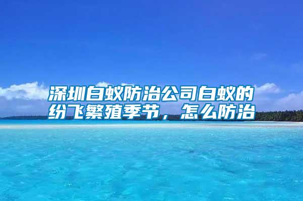 深圳白蟻防治公司白蟻的紛飛繁殖季節，怎么防治