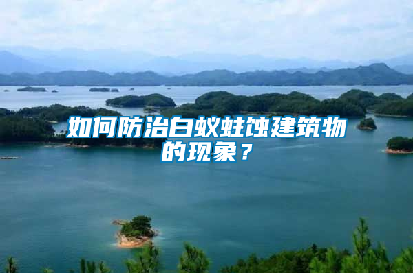 如何防治白蟻蛀蝕建筑物的現象？